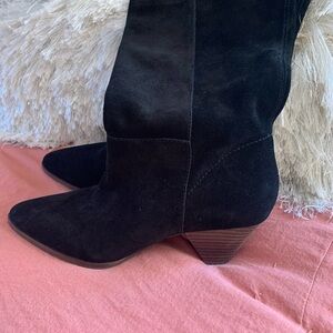 Black Suede Women's Boots